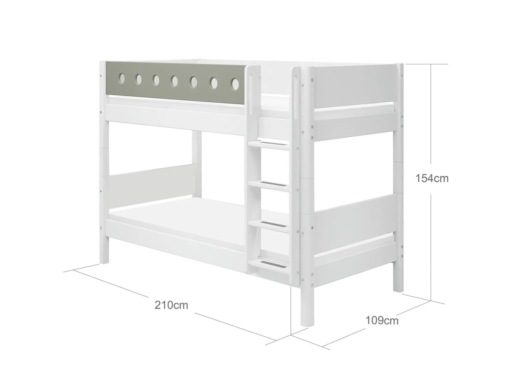 FLEXA Bunk bed w. straight ladder* Bunk Beds