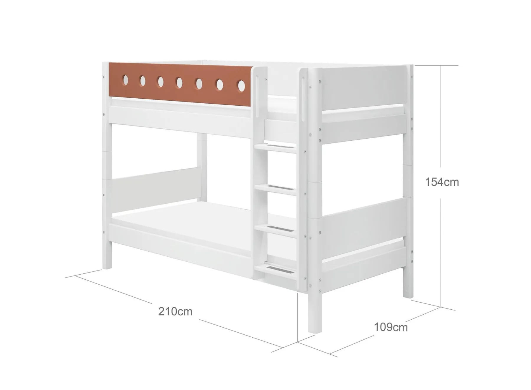 FLEXA Bunk bed w. straight ladder* Bunk Beds