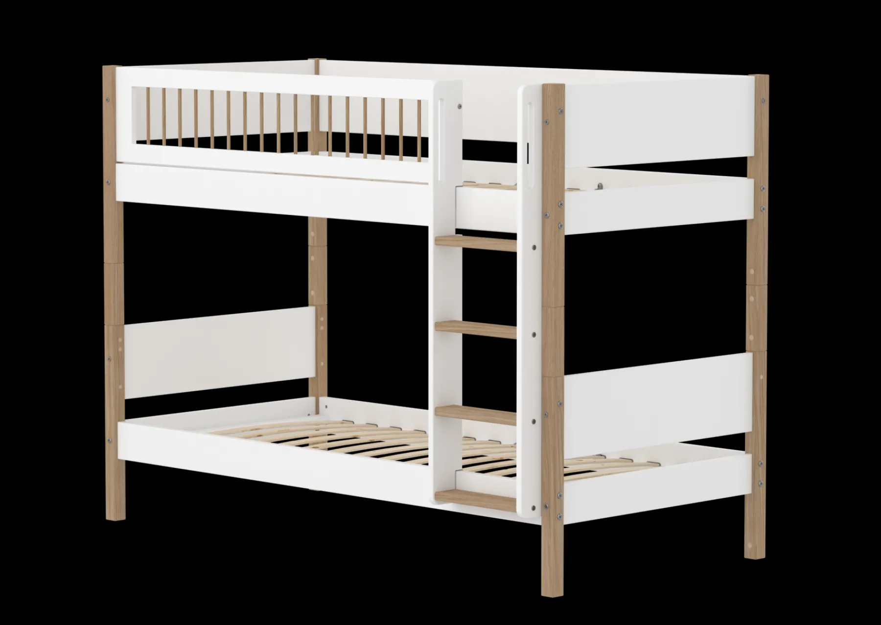 FLEXA Bunk bed with straight ladder* Bunk Beds