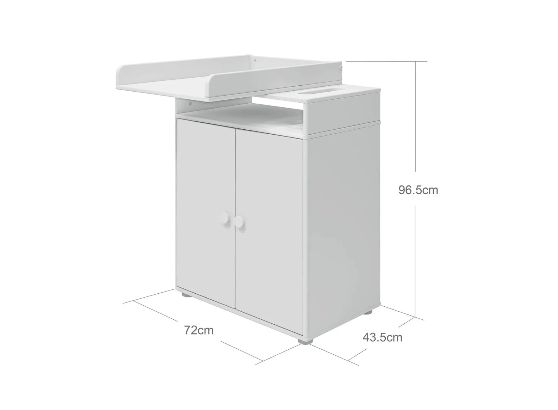 FLEXA Changing table, 2 doors* Changing Tables