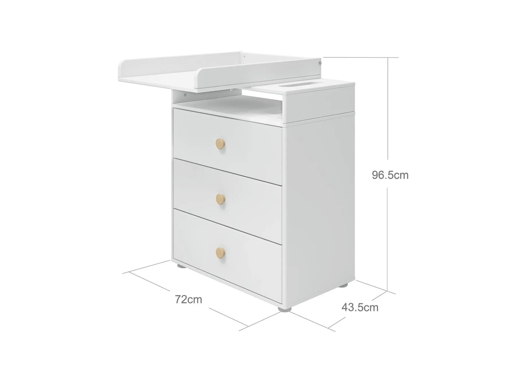 FLEXA Changing table, 3 drawers* Changing Tables