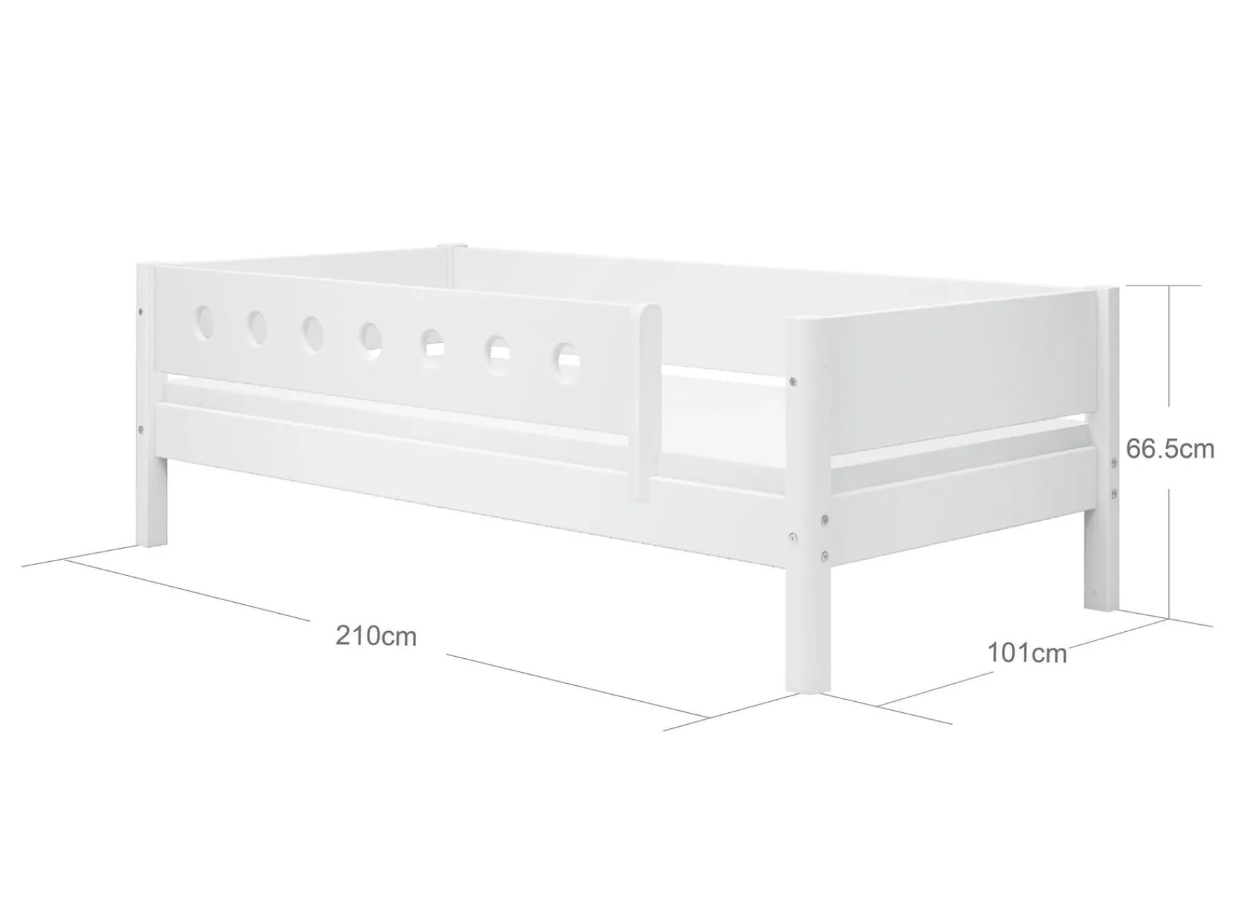 FLEXA Daybed with safety rail* Single Beds