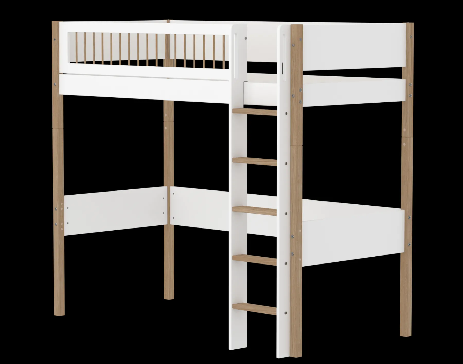 FLEXA High bed with straight ladder* High Beds