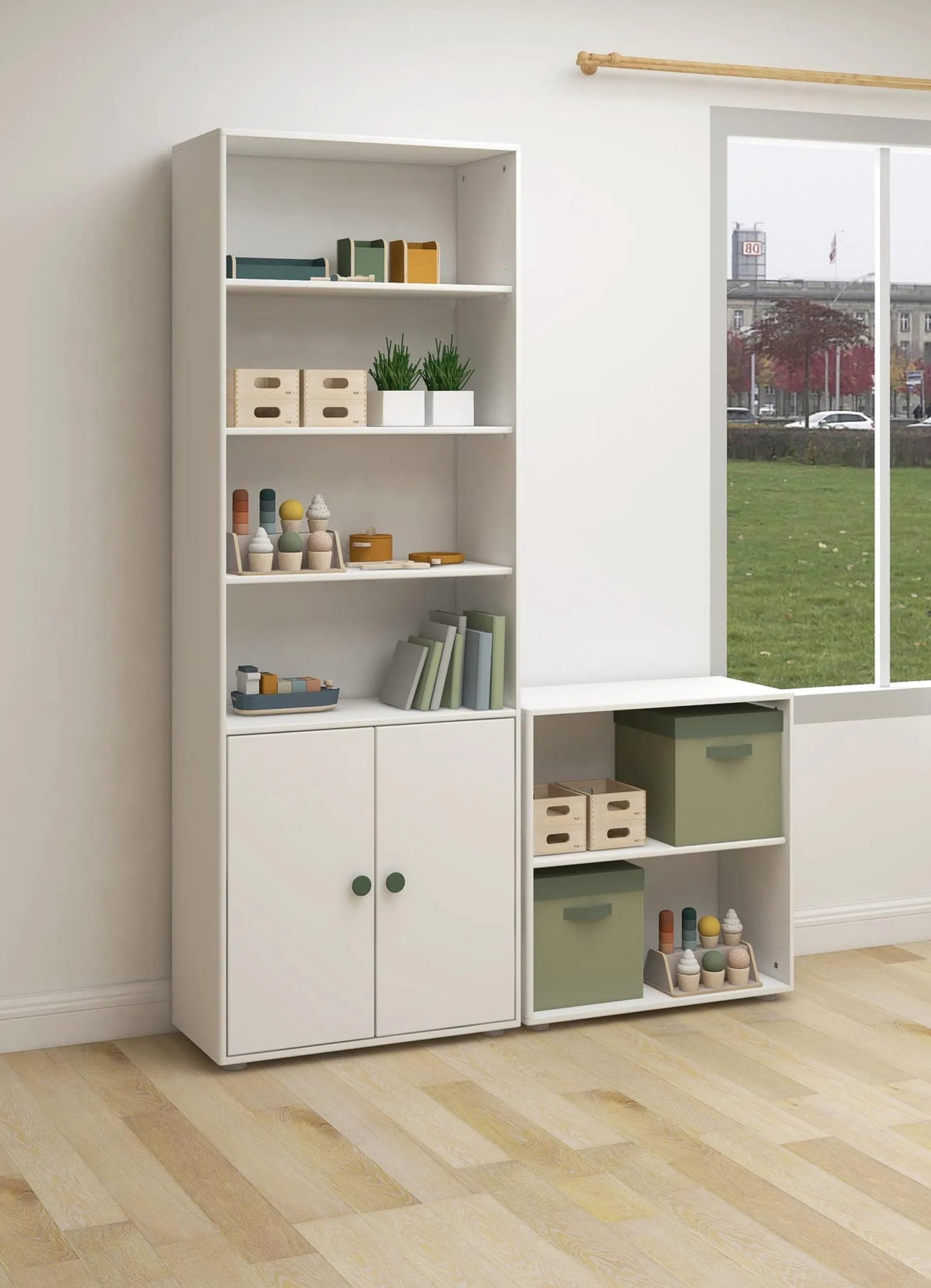 FLEXA Maxi bookcase, 2 doors* Bookcases | Bookcases