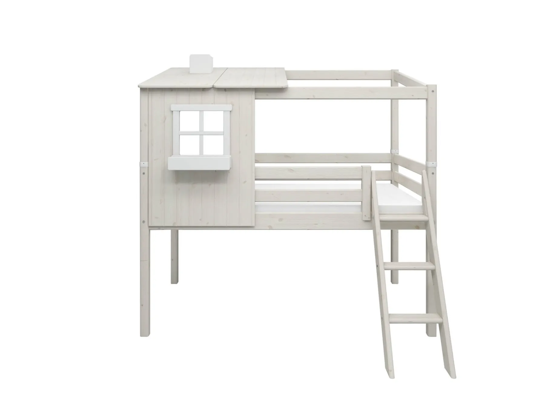 FLEXA Mid-high bed w. 1/2 Classic House* House Beds | Mid High Beds