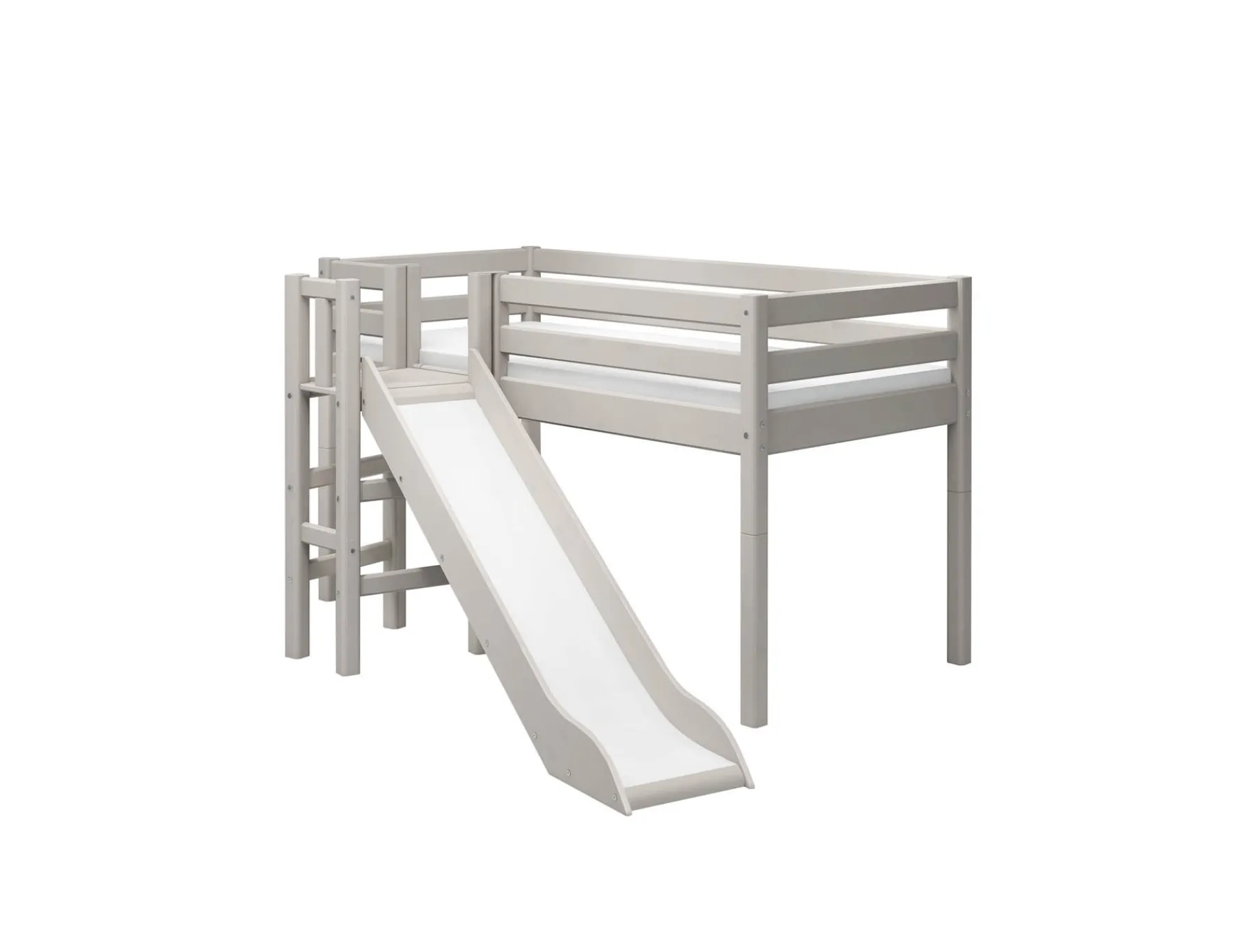 FLEXA Mid-high bed w. platform and slide* Beds With Slide | Mid High Beds