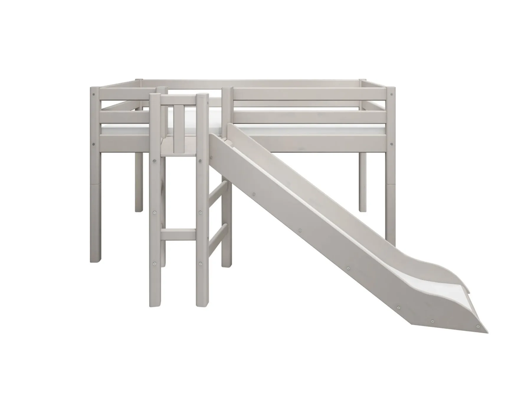 FLEXA Mid-high bed w. platform and slide* Beds With Slide | Mid High Beds