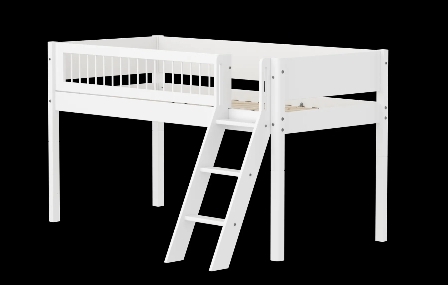 FLEXA Mid-high bed w. slanting ladder* Mid High Beds