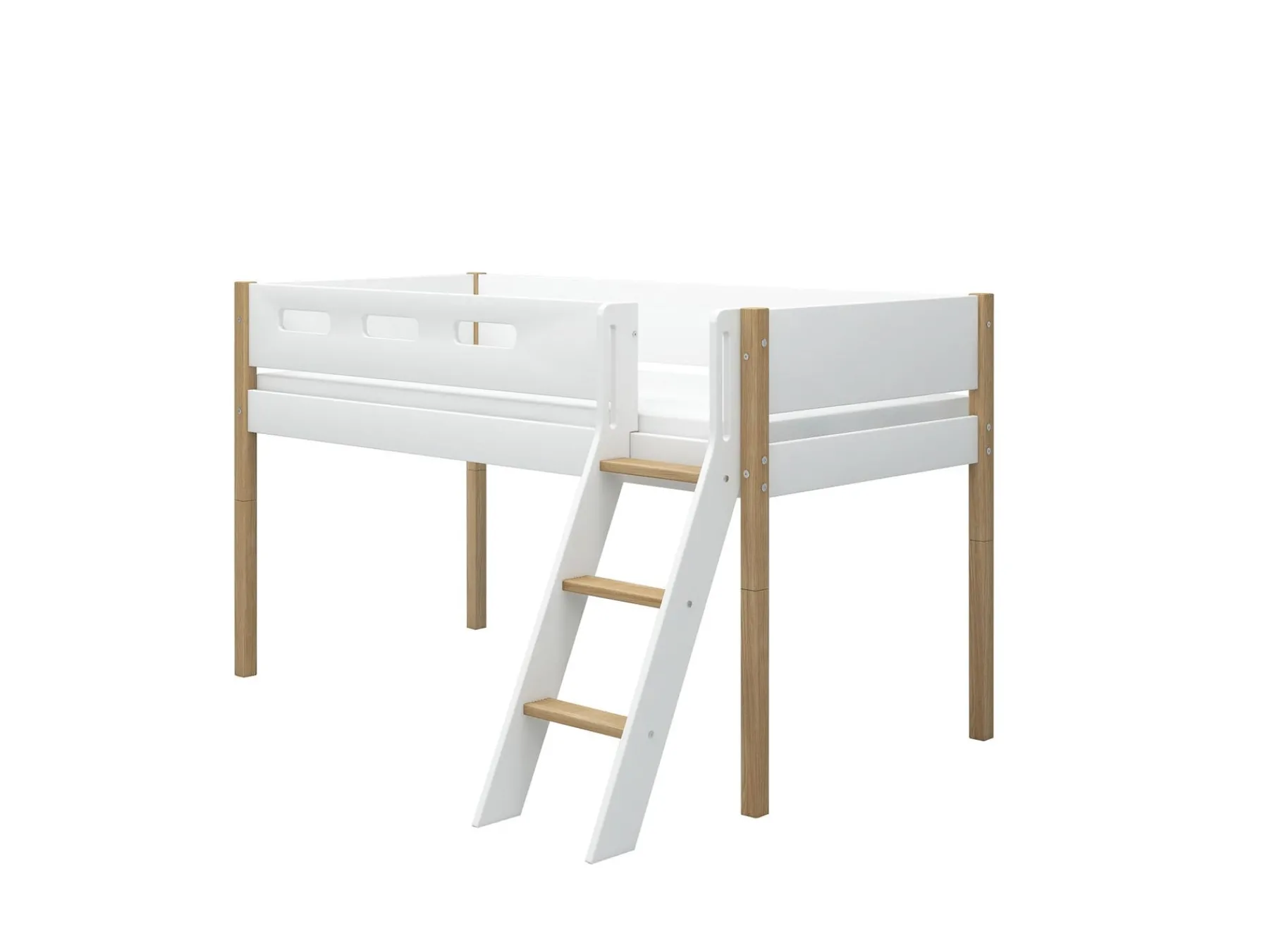 FLEXA Mid-high bed w. slanting ladder* Mid High Beds