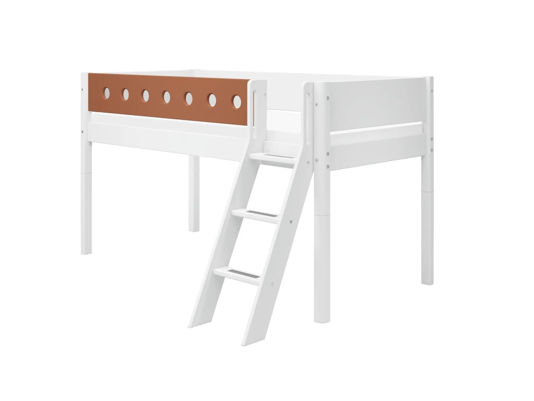 FLEXA Mid-high bed w. slanting ladder* Mid High Beds