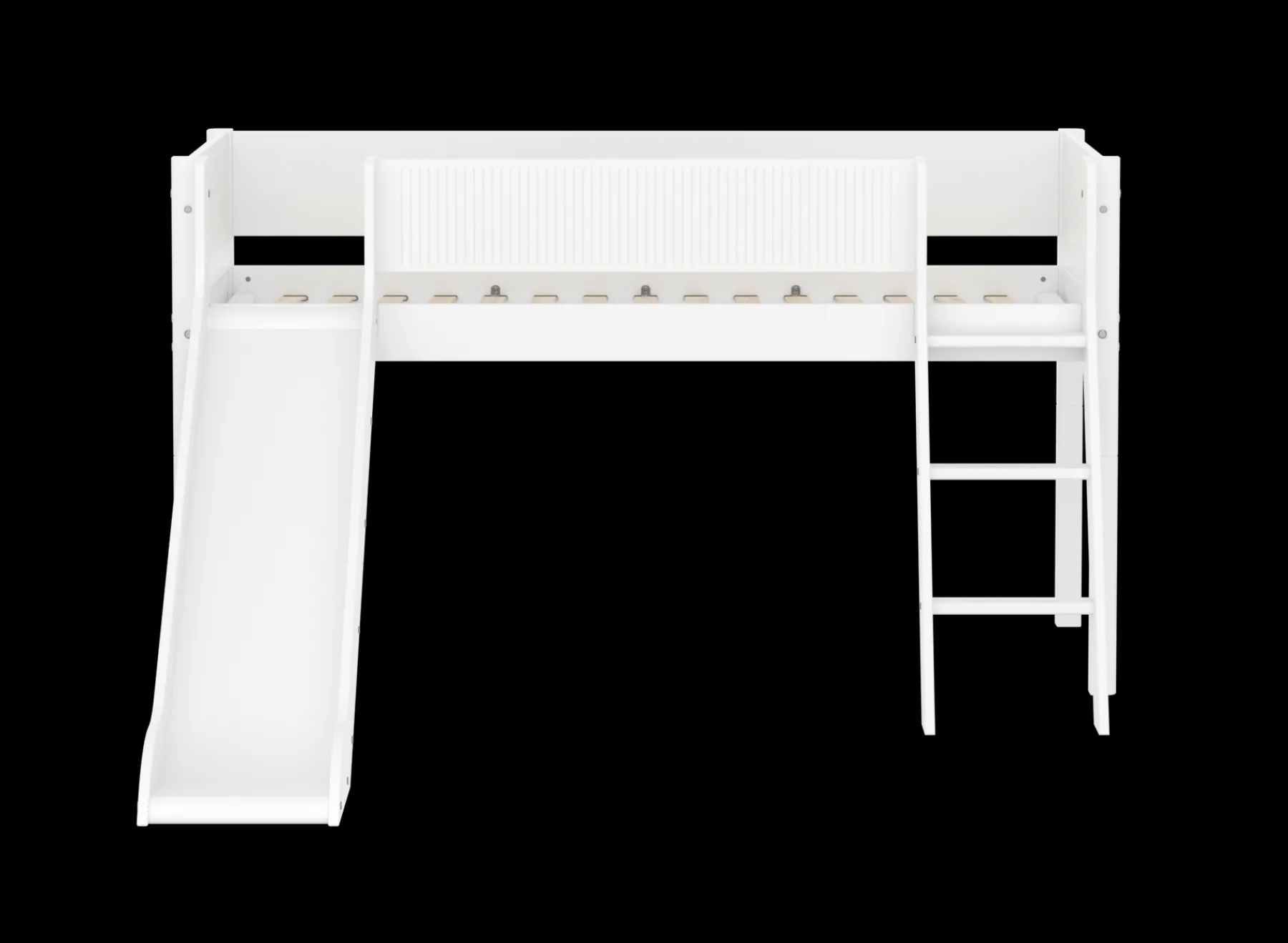 FLEXA Mid-high bed w. slanting ladder and slide* Mid High Beds