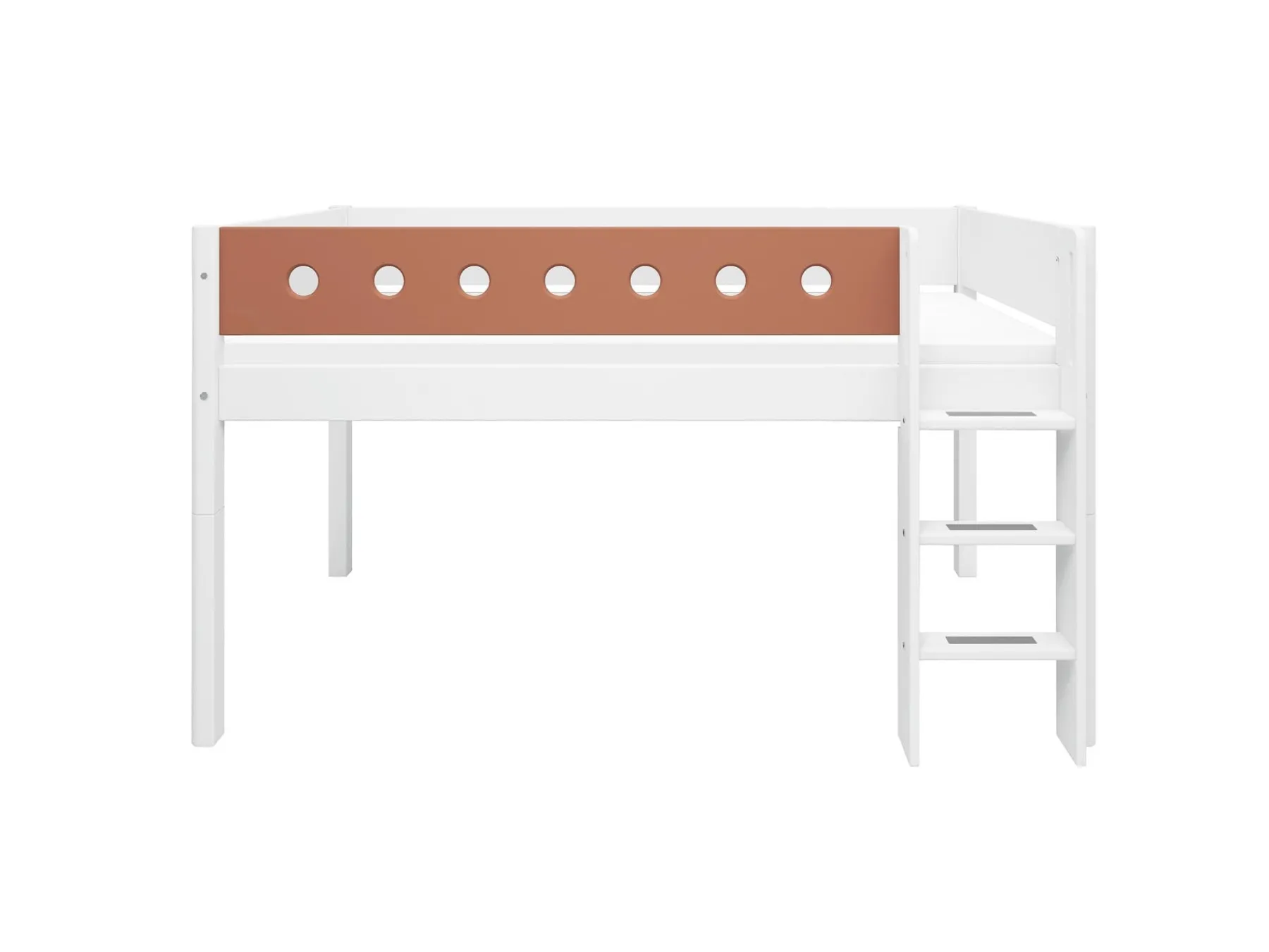 FLEXA Mid-high bed w. straight ladder* Mid High Beds