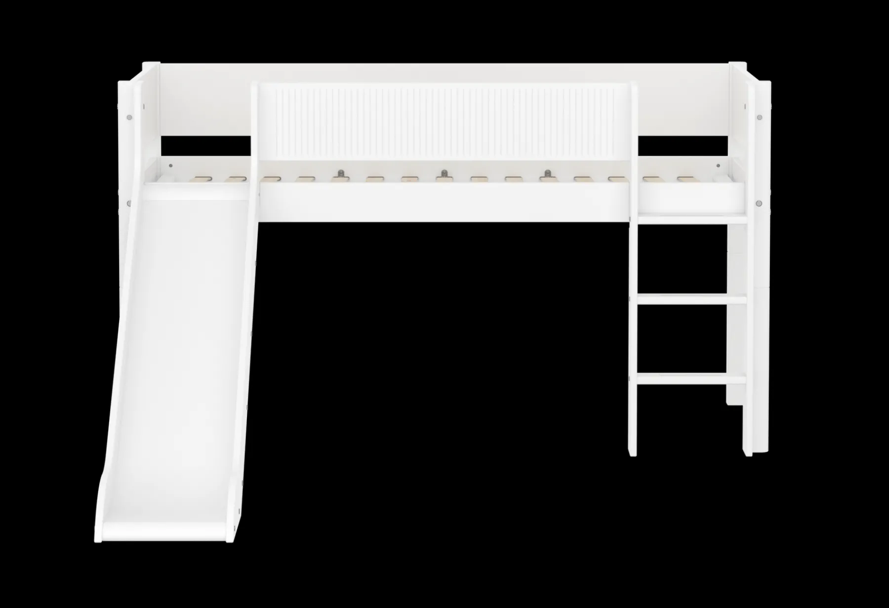 FLEXA Mid-high bed w. straight ladder and slide* Mid High Beds