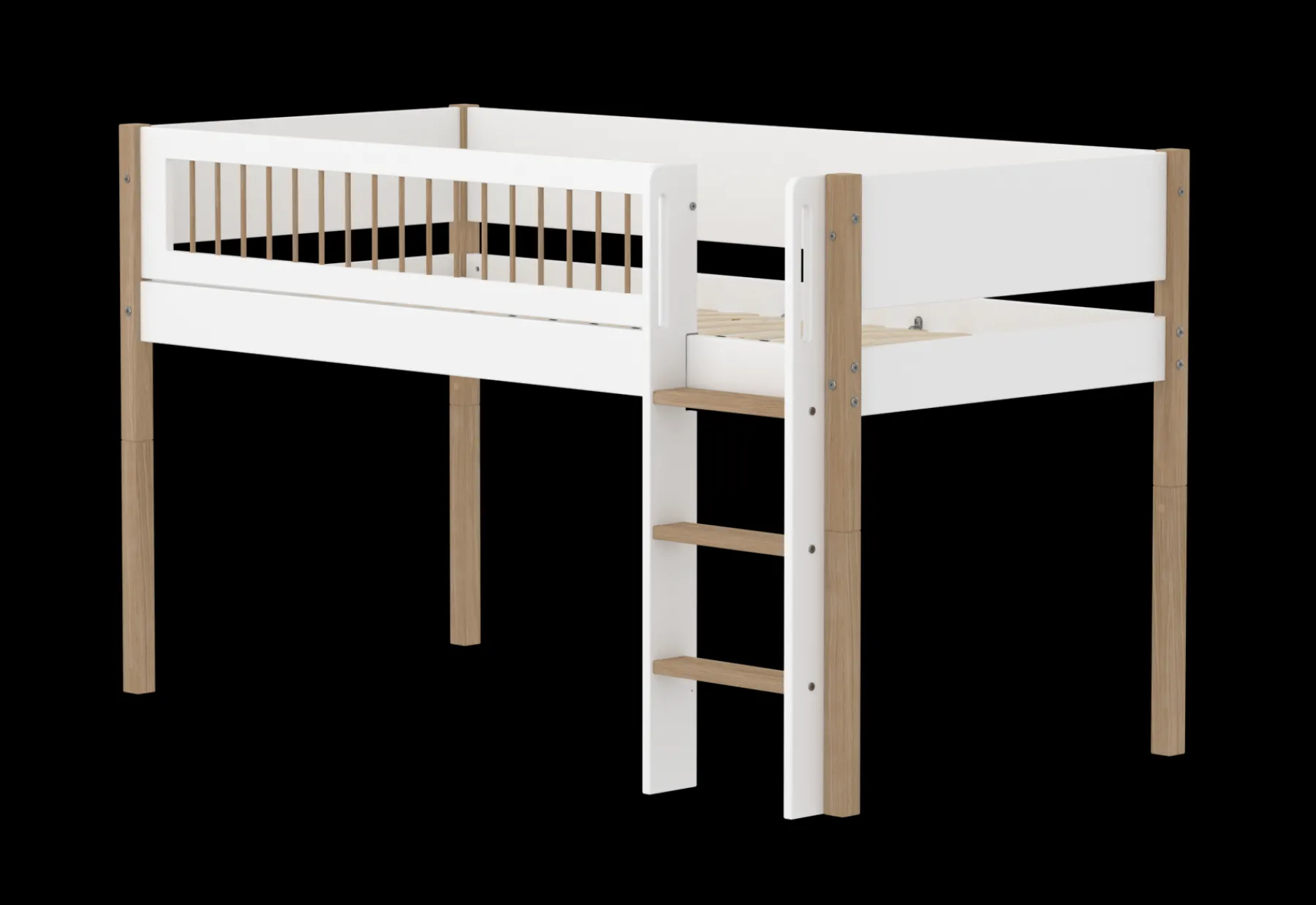 FLEXA Mid-high bed with straight ladder* Mid High Beds