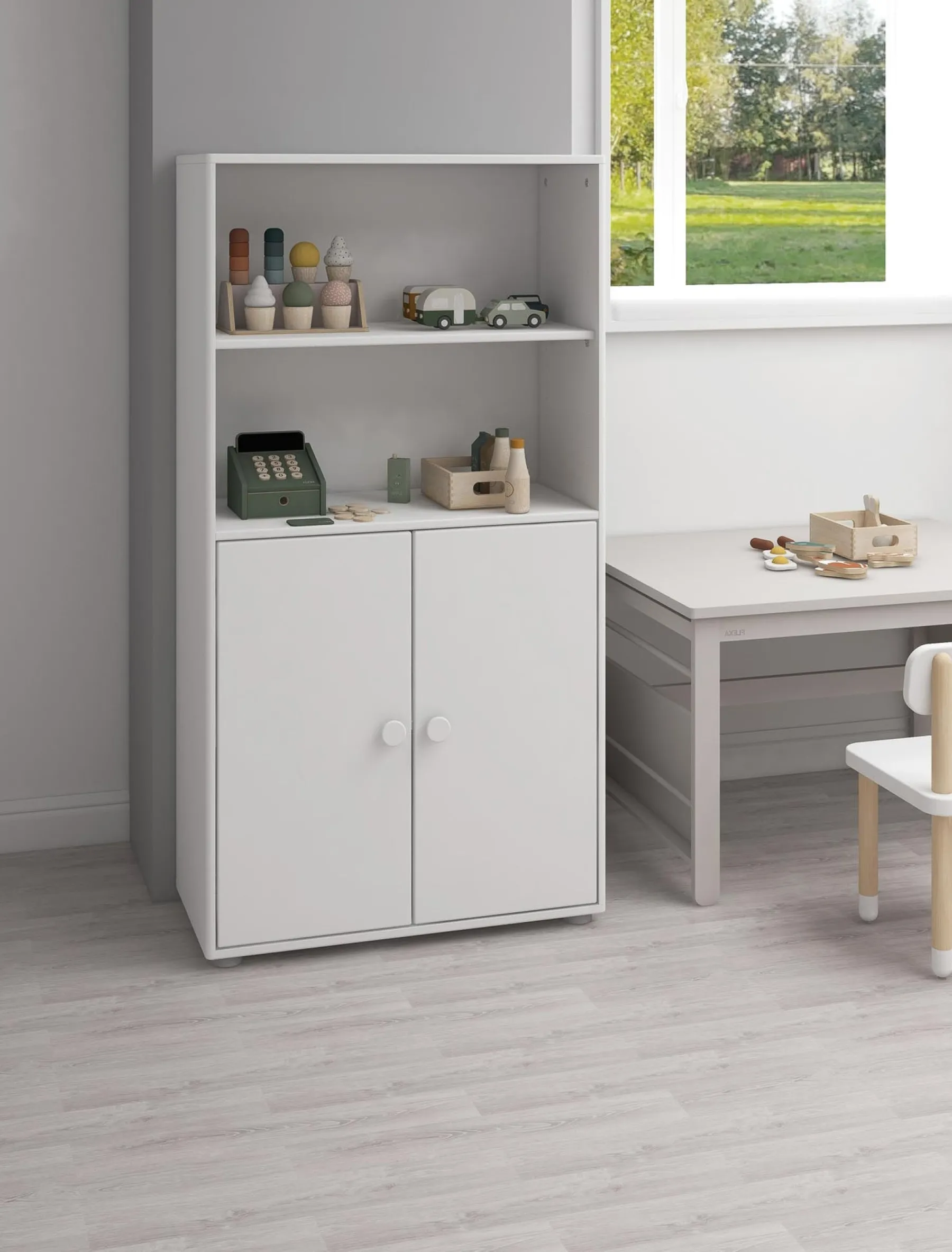 FLEXA Midi bookcase, 2 doors* Bookcases | Bookcases