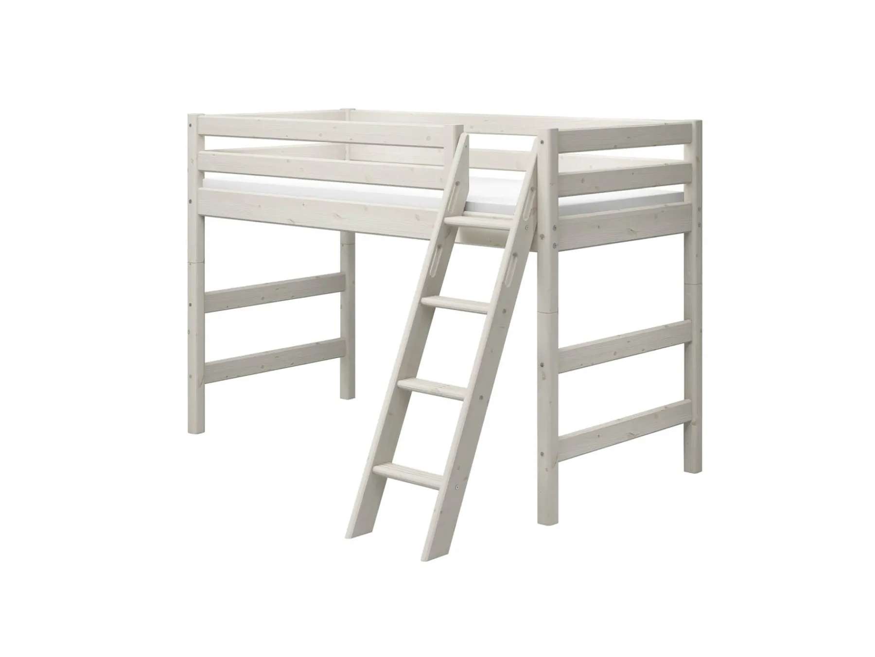 FLEXA Semi-high bed w. slanting ladder* Mid High Beds