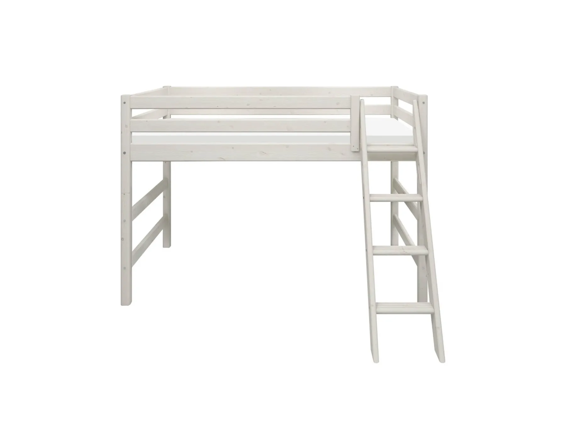 FLEXA Semi-high bed w. slanting ladder* Mid High Beds