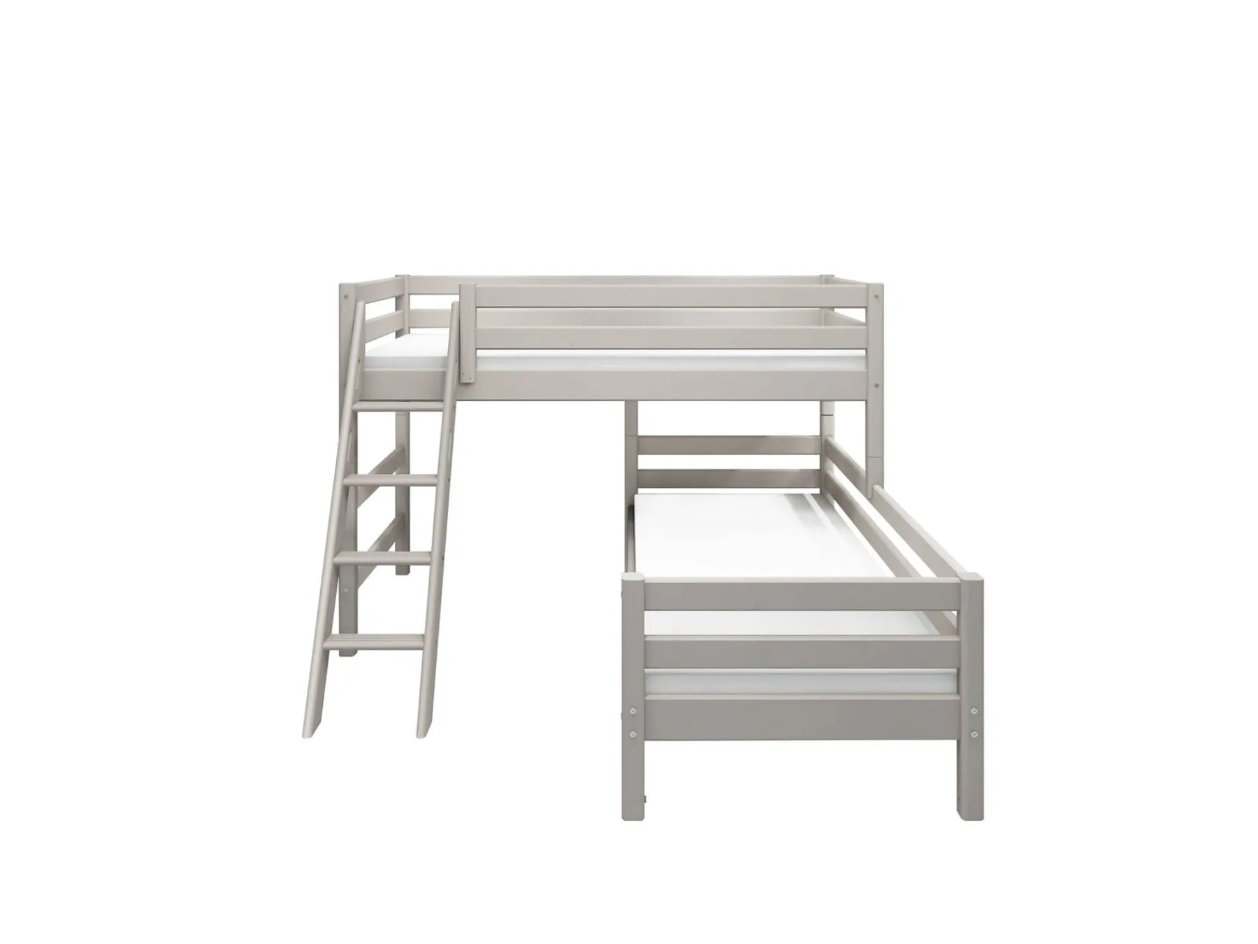 FLEXA Semi-high bed w. slanting ladder* Bunk Beds | Mid High Beds