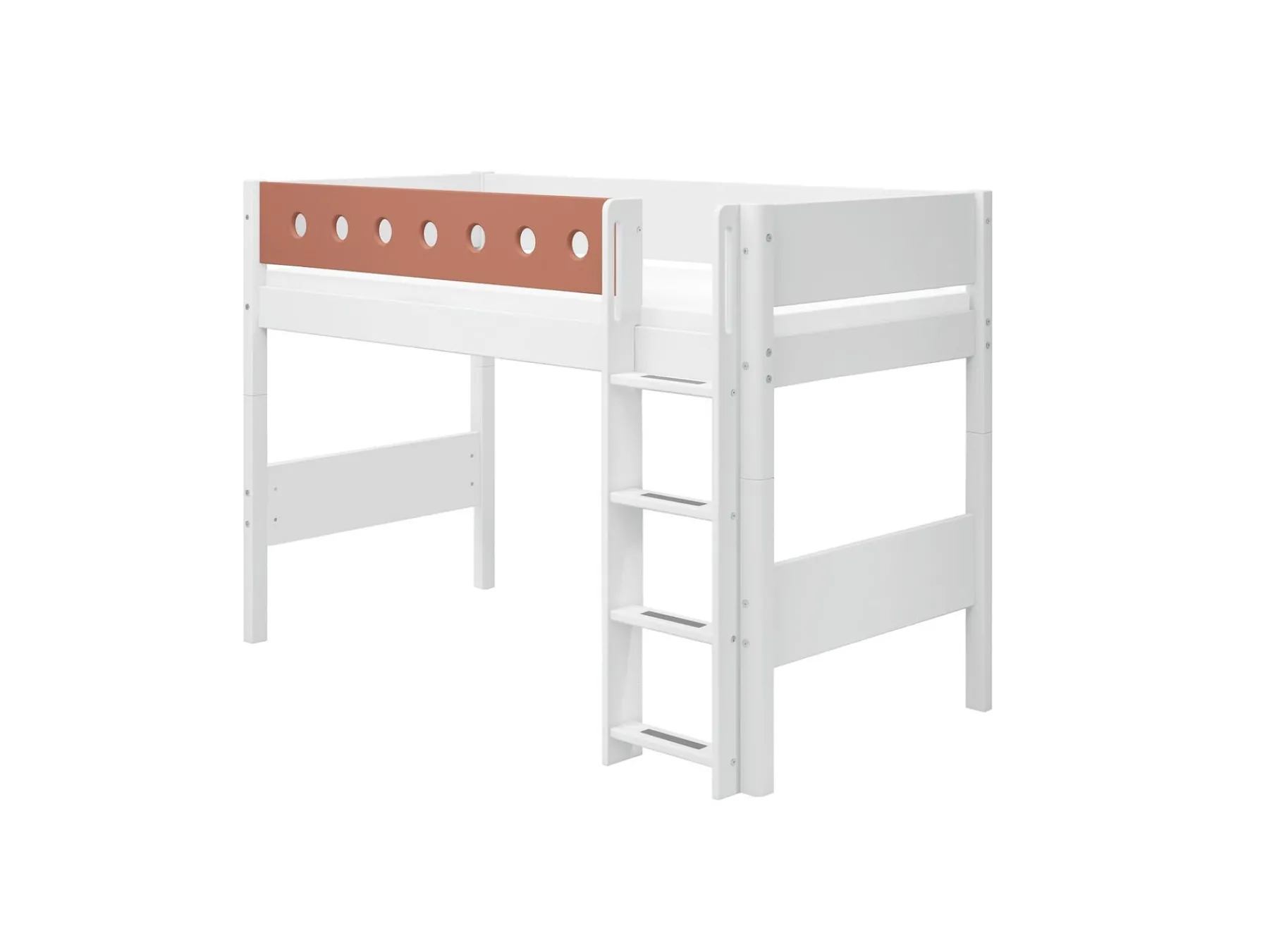 FLEXA Semi-high bed w. straight ladder* Mid High Beds