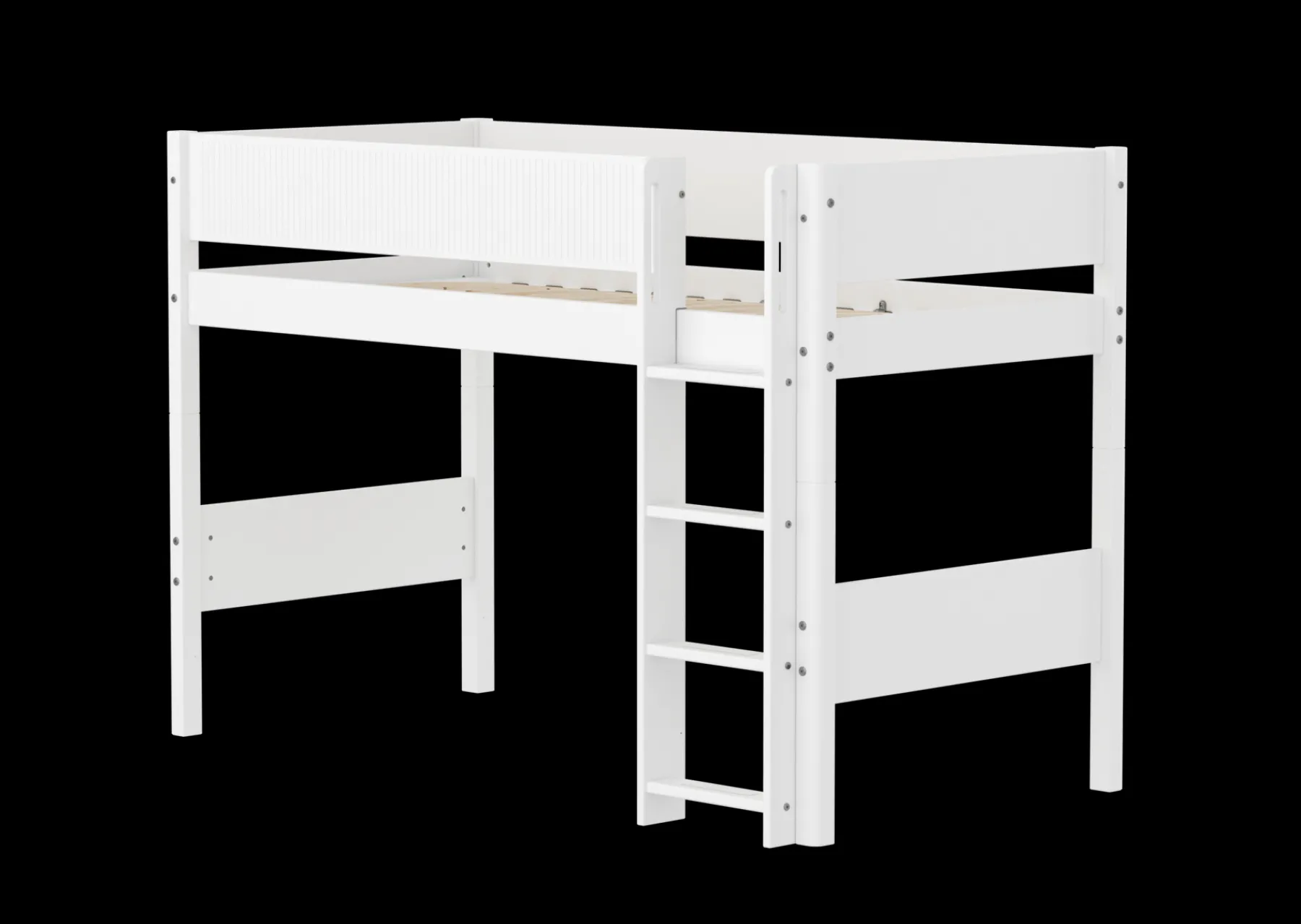 FLEXA Semi-high bed w. straight ladder* Mid High Beds