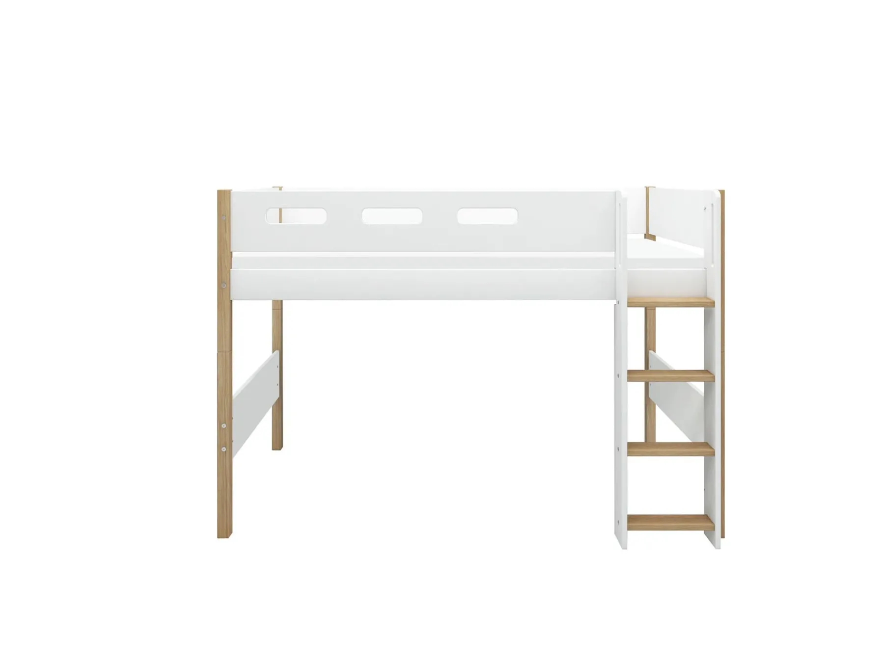 FLEXA Semi-high bed w. straight ladder* Mid High Beds