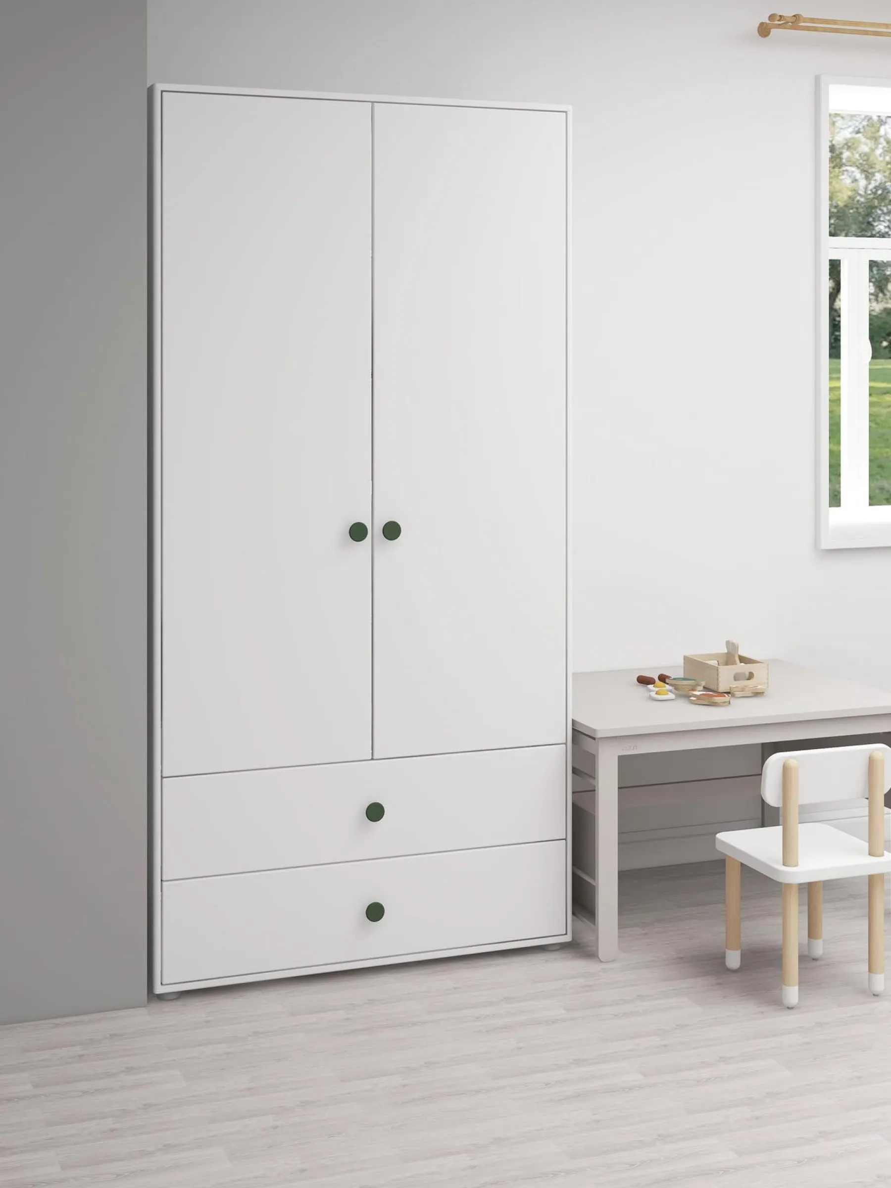 FLEXA Wardrobe, 2 doors + 2 drawers* Wardrobes