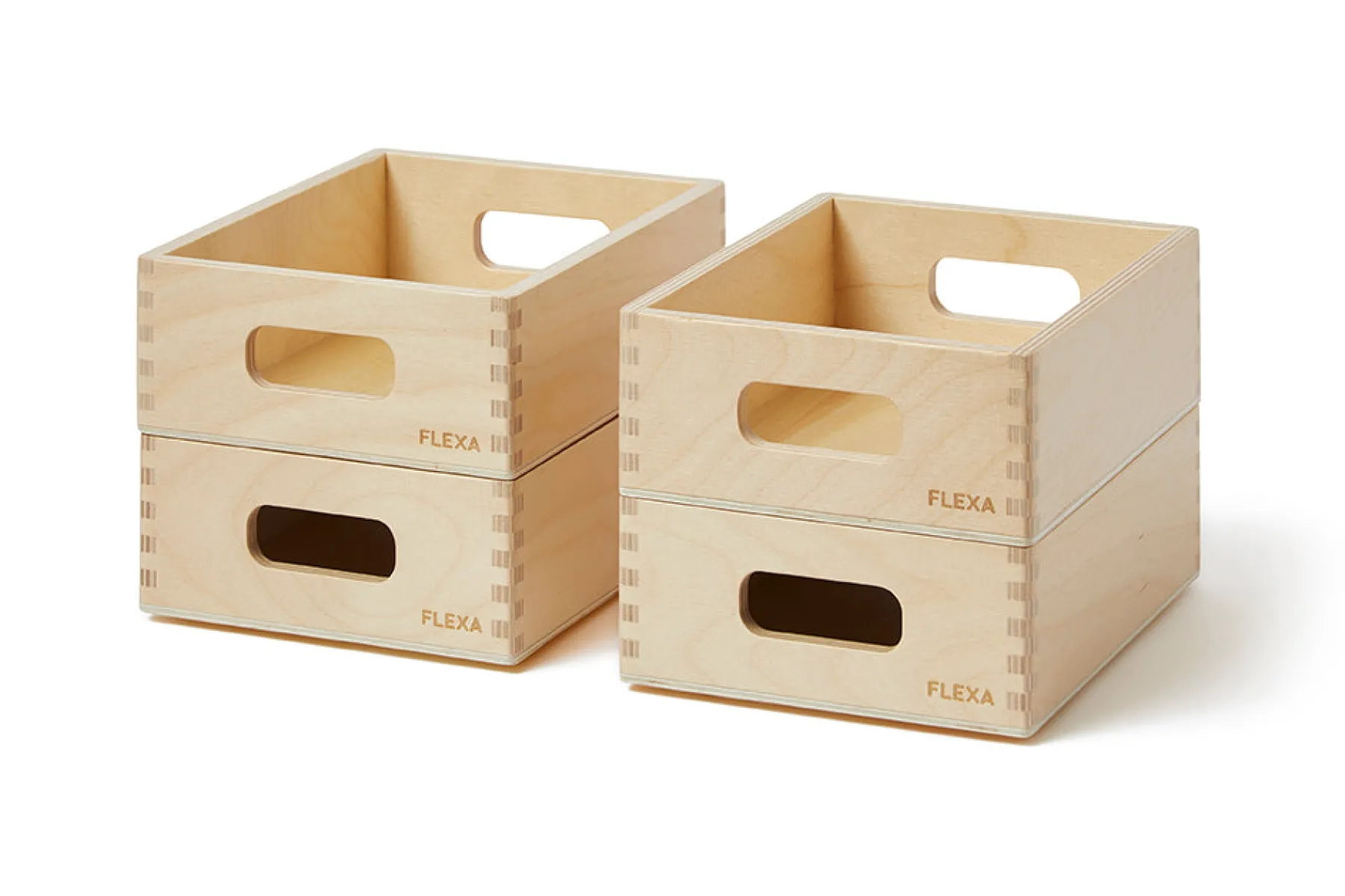 FLEXA Wooden Storage Box Set - mini* 6 Years Old | 5 Years Old